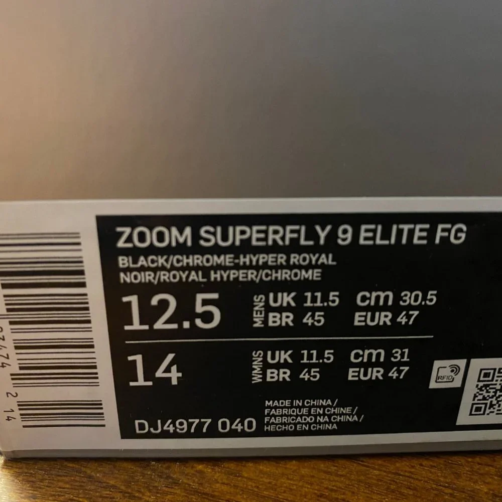 Nike Zoom Mercurial Superfly 9 Elite FG Shadow Pack Cleats DJ4977-040 Size 12.5_6